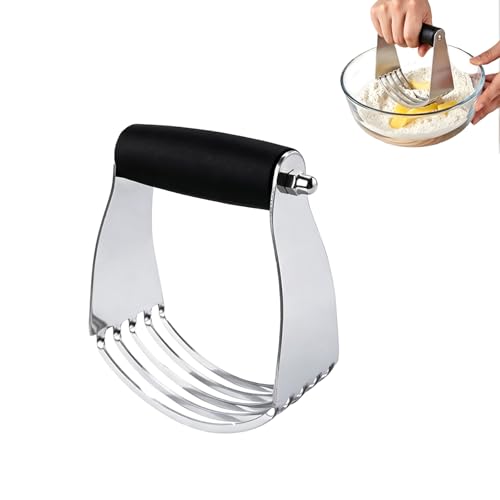 Pastry Blender Stainless Steel Pastry Cutter Heavy Duty Dough Mixer Baking Tool for Pie Crust Biscuits Scones Avocado and Vegetable Mashing