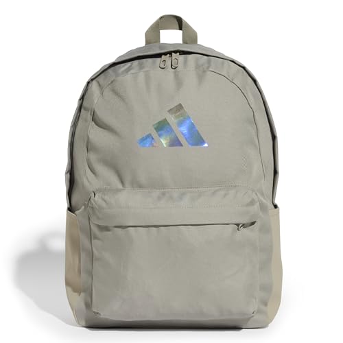 Sac à dos adidas beige grand compartiment et bretelles confortables