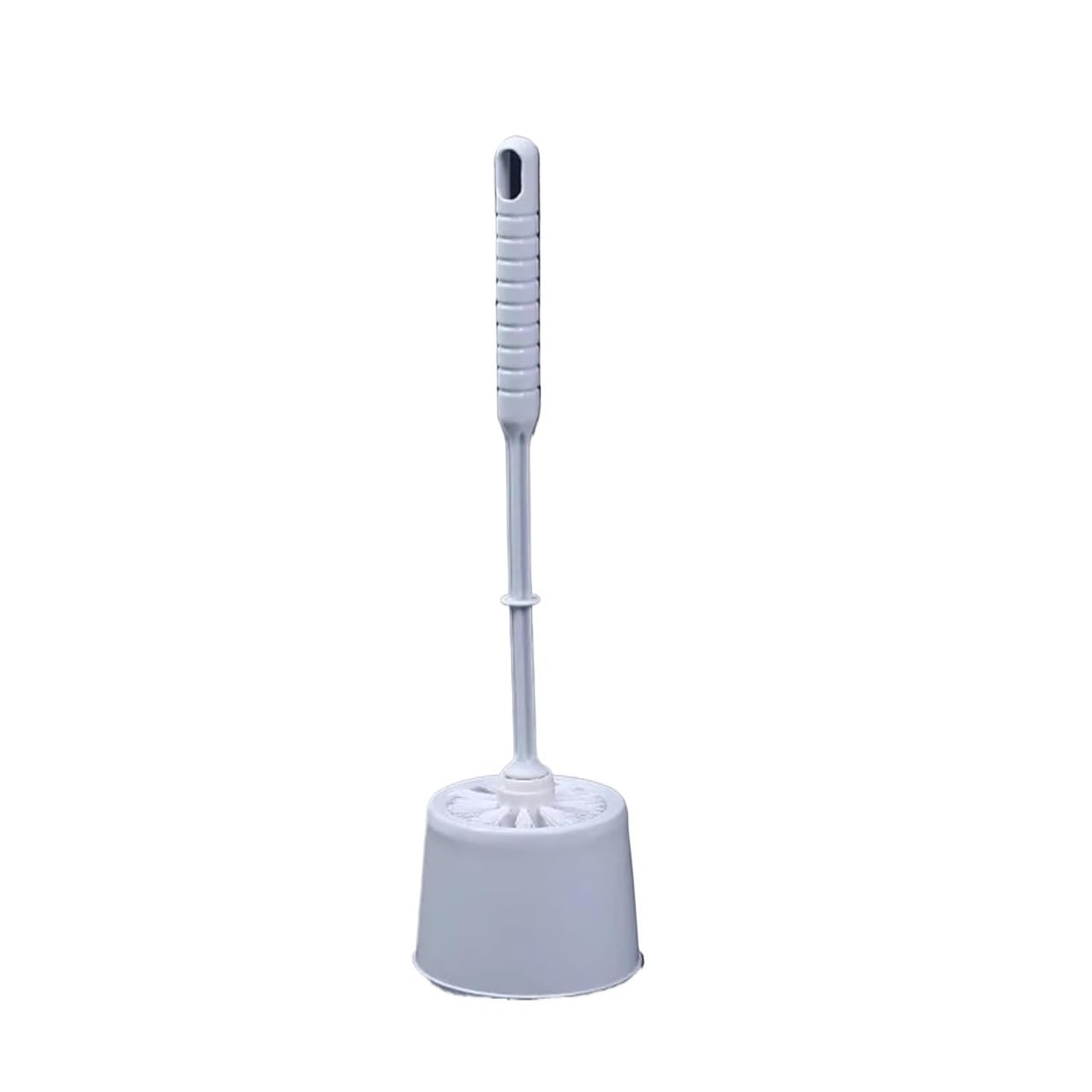 Juego de cepillo y soporte para cuenco de aceite, herramienta compacta, limpieza profunda para baño, cerdas gruesas y suaves, mango largo, ahorro de mano de obra (azul) (un color azul)
