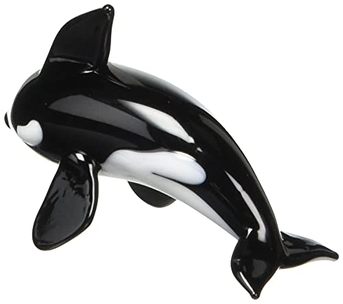 ガラス細工 Amazon.co.jp: かわいらしい ガラス細工 リアル シャチ 120238