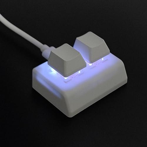 Image of 2 Key Backlit Mechanical Gaming Keyboard for Audio Programming Gaming Switch White