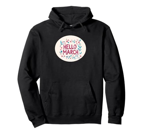 Step into March with this Happy Statement Outfit Pullover Hoodie
