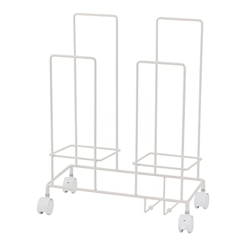 川口工器 ダンボール片付けラック (ハイ ホワイト)