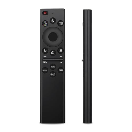 Voice Remote Replacement for Samsung Smart TV (2019–2024), Bluetooth Remote with 4 Shortcut Keys – Compatible with BN59-01385A/01432A/01455A – No Solar Panel