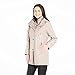 Fleet Street Ltd. womens Raglan Sleeve W/Removable Hood Rain Jacket, Beige, Large US
