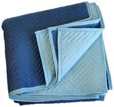 12-Pack Heavy Duty Moving Blankets - 72x80 Inches, Black/Grey, Furniture Pads