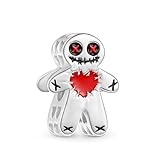 GNOCE Halloween Cursed Gingerbread Man Charms for Bracelet 925 Sterling Silver Bead Charms for Bracelet/Necklace Jewelry Gift For Women Mother's Day