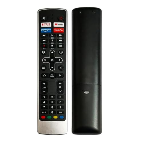 Image of Compatible VU LED Smart TV Remote | Replacement for Iconium Pixelight 4K Smart Android UHD HD TVs | Netflix YouTube Prime Video Hotstar Shortcut Keys | Suitable for Multiple Models & Sizes