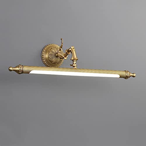 SEEAIRSHOP Antique Brass Bathroom Vanity Light Traditional Vanity Lighting LED