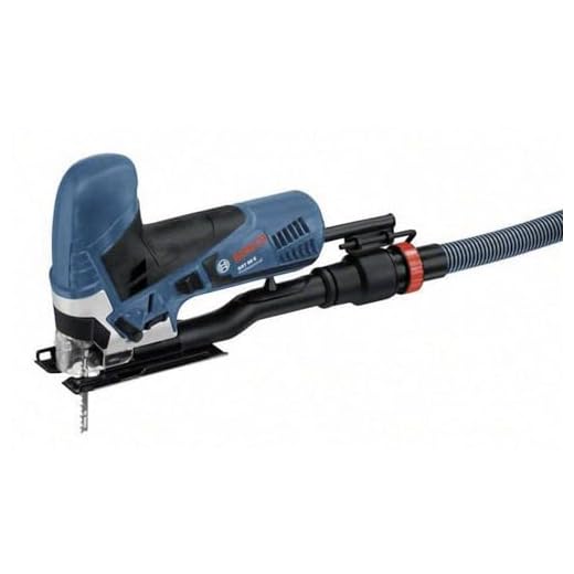 Fai Da Te Bosch Professional Seghetto Alternativo Gst 90 e (650 Watt, 1 Lama, Kit di Aspirazione, Protezione Antischegge, Profondità di Taglio Nel Legno: 90 Mm, in Valigetta)