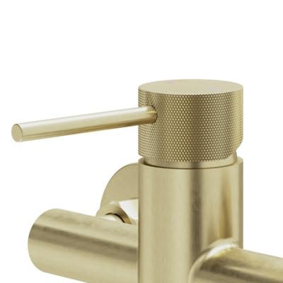 GoodHome Owens Mitigeur de douche mécanique doré 2 trous 1 poignée