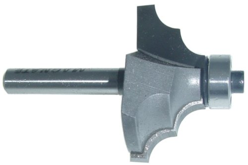 Magnate 3453 Classic Double Round Over Router Bits - 1/4" Radius; 1/4" Shank Diameter