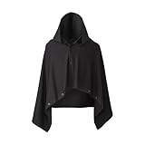 [DUNLOP] [公式] ダンロップ ゲーミングマッスル フーディーブランケット ポンチョ 保温効果 ブラック フリーサイズ ユニセックス (ブラック)