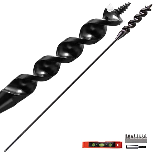 WOWSUPM Flex Installer Drill Bit Fish Bit Self Screw Point for Pulling Line Through Tight Spaces 3/4 in. x (4.5 FT) 54 in. C