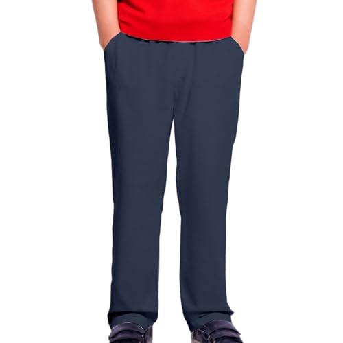 Boys Preppy Joggers Tapered Leg Lightweight Youth Athletic Track Pants Slim Fit Active Hiking Outdoor Sweatpants