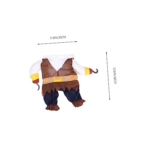 Disfraz Pirata para Perro Halloween Talla S Algodón miniatura 6