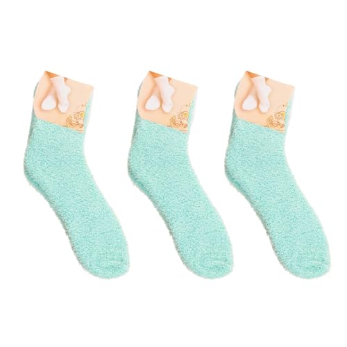 Kids Fuzzy Socks Soft Cozy Fluffy Slipper Winter Warm Plush Socks Christmas Stocking Thermal Gifts for Women