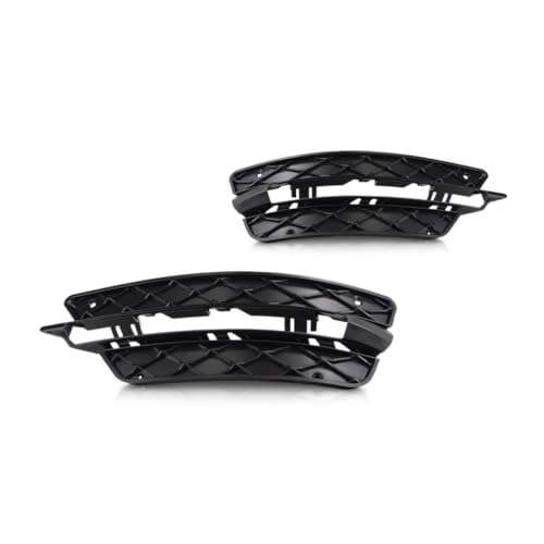 For Mercedes-Benz C250 / C300 / C350 Fog Light Cover 2012 2013 2014 Outer Driver and Passenger Side Pair/Set | Textured Black | Coupe/Sedan | MB1038126 + MB1039126 | 2048851353 + 2048851453