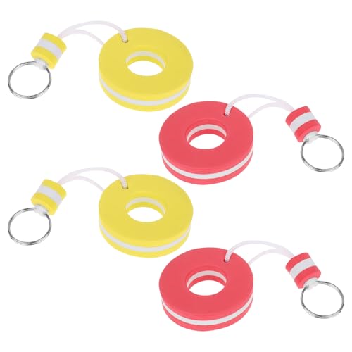 Image of 4PCS Floating Keychain water Boat Key Floating Keychain for Swimming Pool, Gym, Mall, Sauna, Boat Keys High Visibility Waterproof