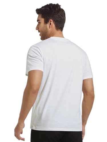 Mens T-Shirts Multi Pack Crewneck Cotton Tee Short Sleeve Classic Pullover Basic Summer Tops3