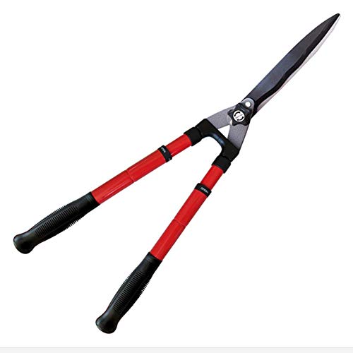 Telescopic Hedge Clippers 25 Inch Handles with 8 Inch Extension,Wavy Blade For Trimming Borders Garden Tools
