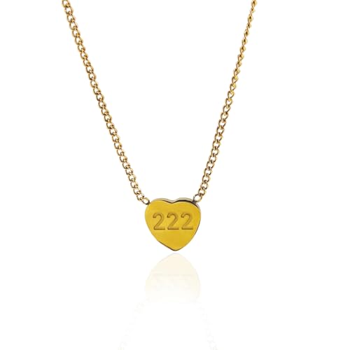 AditiGarden Angel Number Heart Charm, 111 11:11 1111...