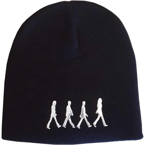 The Beatles Men’s Beanie Hat: Abbey Road (sonic Silver) - Les Beatles, Paul McCartney, John Lennon, RIngo Starr, George Harrison The Beatles Men's Beanie Hat: Abbey Road (sonic Silver)