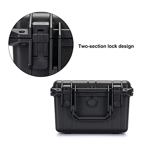 Mayouko Portable Tool Box With Shock- Proof Sponge, Water Proof Grade Ip67, Waterproof Hard Case With Foam Insert, Explosion Proof Box,Waterproof Hard Case,10.4"Lx 9.4"Wx 6.9"H #TOP4
