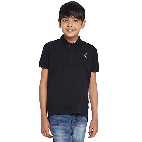 Image of Li'l Tomatoes Boys Pique Cotton Polo T-Shirt | Classic Collar & Button Placket | Soft & Breathable Summer Wear | Casual Comfort | 3-16 Years