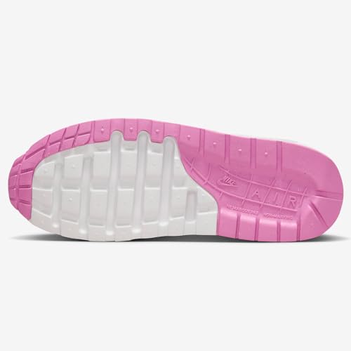 Nike Air Max 1 SE Big Kids' Shoes (FJ3286-001, Black/Playful Pink/Stadium Green) Size 74