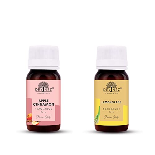 Image of Devinez Apple Cinnimon, Lemongrass Aroma Oil for Diffuser /Ultrasonic Aroma Diffuser /Tealight Diffuser /Reed Diffuser, 30ml Each