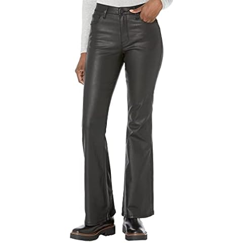 KUT from the Kloth Ana High-Rise Fab Ab Flare-Baby All Over- Coated Black 14 33 Cover