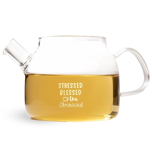 Image of Inspire Glass Teapot 400ml, Customised - Tea Obsessed
