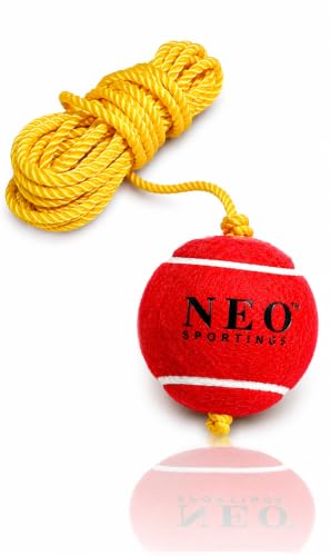 Image of Cricket Hanging Tennis Ball | Heavy Duty Rubber Ball for Practice & Matches | urable & Long Lasting | Ideal for Indoor Practice and Drills (Pack of 1)