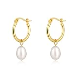 Pancert ER-01-Dainty Pearl Earrings-Gold