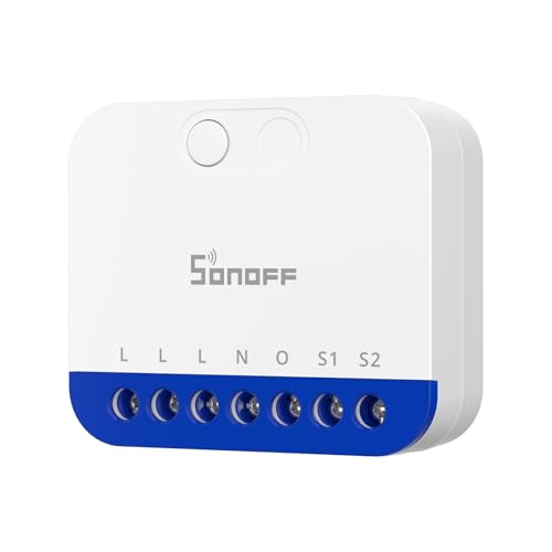 SONOFF Mini DIM WiFi Dimmer Interruttore per LED dimmerabile, trasformatori elettronici, lampade alogene incandescenti, conduttore neutro, misurazione della potenza, opaco compatibile con Alexa