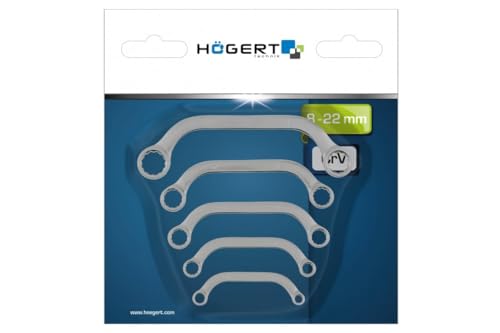 Hogert Technik Chiave ad anello doppia HT1W599 Acciaio al cromo-vanadio