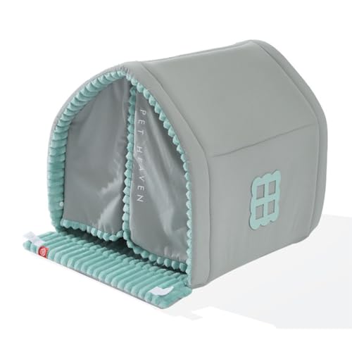 zornik 犬 ベッド ドーム ペットベッド ドーム型 ペットハウス 犬猫用 室内用 冬用 ふわふわ 洗える クッション付き 犬用ベッド 犬小屋 屋根付き 猫ハウス 犬 ハウス ペットベッド 大型犬/中型犬/小型犬 ペット用品 (39*36*36cm)