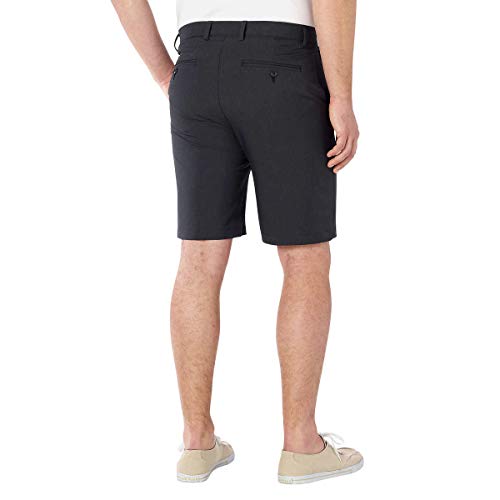 Greg Norman Ml75 Luxury Microfiber Ultimate Travel Golf Shorts (Black Grey Heathered, 40) #TOP1