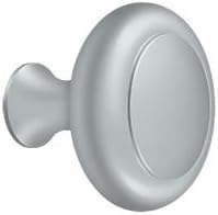 Heavy Duty Solid Brass Knob (Set of 10) (Brushed Chrome)