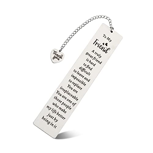 Segnalibro Amicizia, Regalo Amica Speciale Regali per Gli Amanti dei Libri Carini Segnalibro Amico Segnalibri per Donne Regali di Apprezzamento per Gli Amici Regali di Lettura Regali di Laurea