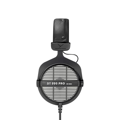 Image of beyerdynamic DT 990 PRO Over-Ear Studio Monitor Headphones - Open-Back Stereo Construction, Wired (80 Ohm, Grey)
