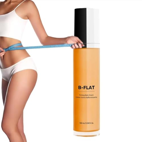 B-FLAT Belly Firming Cream Hautstraffende und straffende Creme für den Körper 100ml Hautstraffende Creme Feuchtigkeitsspendende & straffende Dehnungsstreifencreme & Bauchlotion (1PC)