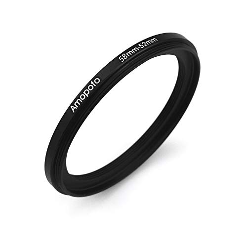 Image of 58mm to 52mm Camera Filter Ring /58mm to 52mm Step-Down Ring Filter Adapter for 52mm UV,ND,CPL,Metal Step-Down Ring