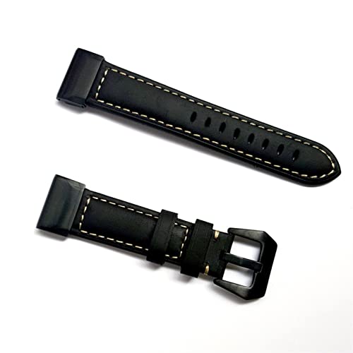 Bracelet en cuir pour Garmin Fenix 6 et 5 l'élégance vintage au quotidien