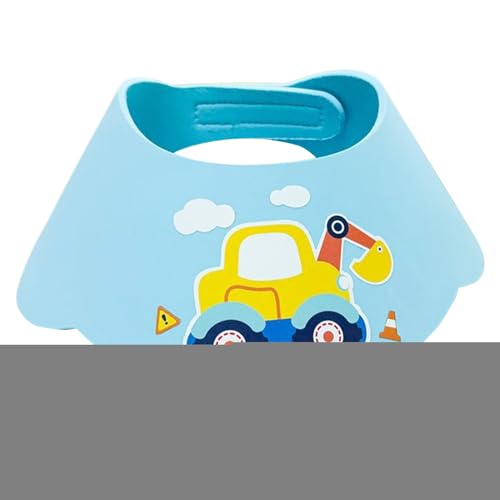 赤ちゃんのシャンプー用シャワーキャップ | お風呂用バイザー,防水 調節可能 目と耳プロテクター 涙なし 節水 子供用 男女兼用