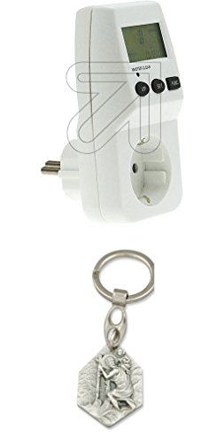 Preisvergleich Produktbild Unbekannt Energiekostenmeßgerät 45-25111 mit Anhänger Hlg. Christophorus