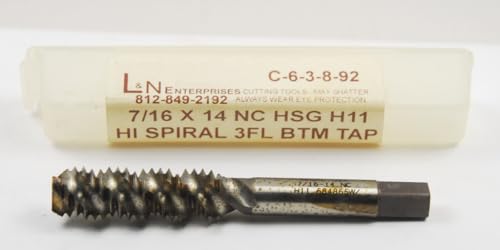 7/16 X 14 NC H11 3 Flute HSG HIGH Spiral Bottom TAP