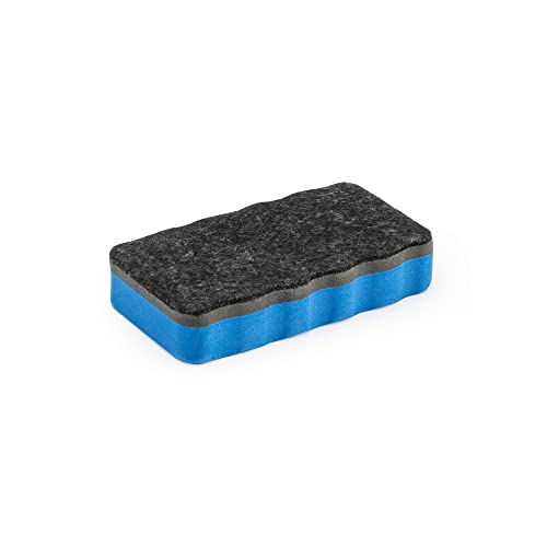 Image of Trodat Classmates Magnetic Whiteboard Eraser - Blue Soft Grip White Board Duster for Dry Erase Markers & Chalk - Strong Magnet for Whiteboards, Planners, Calendars & Classroom Use