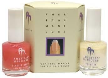 (2) American Manicure Mauve Ivory Tip Kit